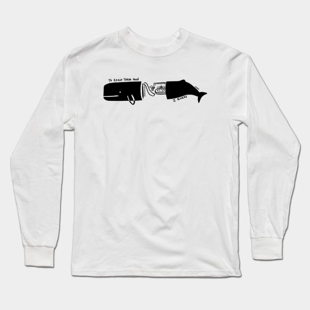 Playground Whale Long Sleeve T-Shirt by sarahead
